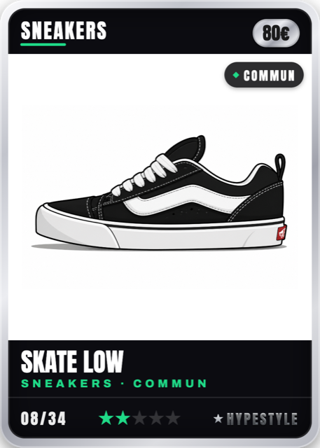 Carte Skate Low — sneakers Commun, 80€, carte 08 sur 34
